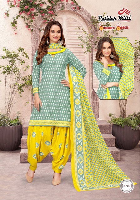 Patidar Seasons Special 37 Fancy Regular Wear Printed Cotton Dress Material Collection